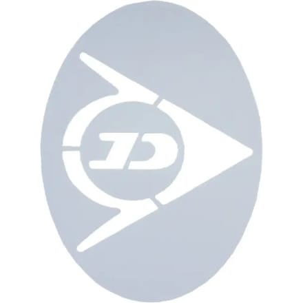 Logo Dunlop D TAC Tennis Flying D String Stencil WHT 1PC