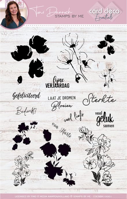 Card Deco Essentials - Stamps by Me - Clear Stamps A5 - Poppies