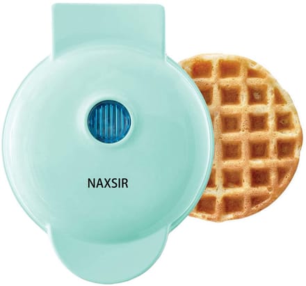 NAXSIR Mini Ontbijtapparaat - Rond wafelmaker / Wafelijzer voor Thuis
