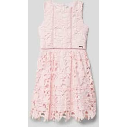 Jurk met effen design en mouwloos model