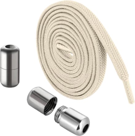 The Kicks Don® No Tie Veters - Beige - 100 cm