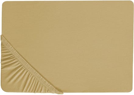 JANBU - Laken - Olijfgroen - 160 x 200 cm - Katoen