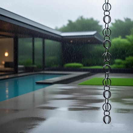 Regenketting - Waterafvoer decoratie - Buiten decoreren - Aluminiumlegering - Verstelbare lengte - Metaal