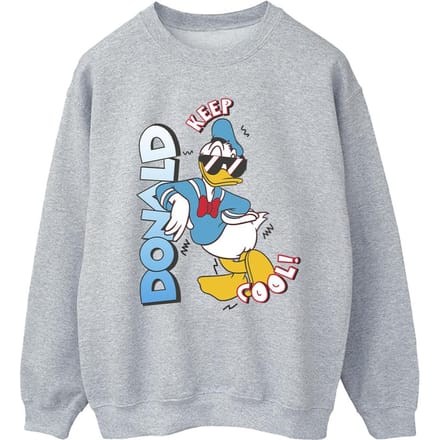 Disney Heren Donald Duck Cool Sweatshirt (Sportgrijs)