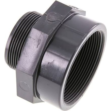 Verloopstuk G2'' Buitendraad X Rp2 1/2'' Binnendraad PVC-U 16bar En 1452-3
