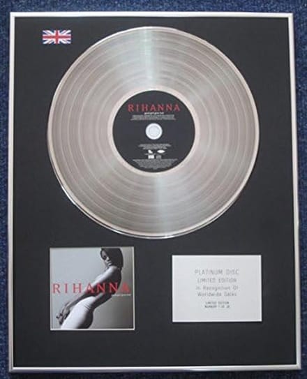 Limited Edition Platinum LP & CD Wanddecoratie - Gegraveerde Plaat met Certificaat