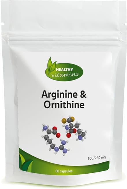 Arginine-Ornithine -  60 capsules - 500 mg/250 mg