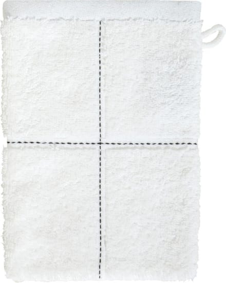 Seahorse Grid washand 16 x 21 cm white (per 3 stuks)