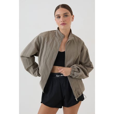 Dames Dsgn Studio Geperzikt Coltrui Jack | Kaki | Maat: Large