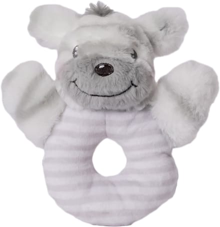 Speelgoedtopdeals - Pluche Rammelaar - Charlie Zebra - 16 cm