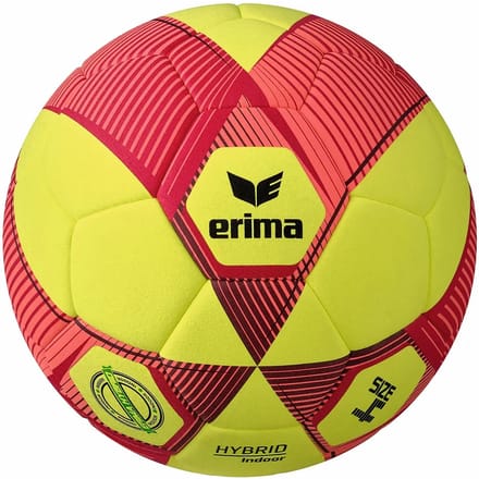 Erima Hybrid Indoor (Size 4) Voetbal - Geel / Rood | Maat: 4
