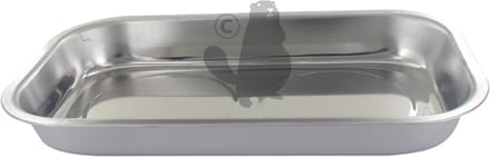 Magnetische tray metaal. 240 x 140 mm met afbakening van twee zones.