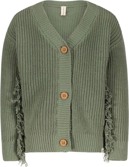 Oversized gebreid Vest Green Olive Maat : 110