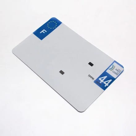 Blanco PVC nummerplaatstrip Top Plaq 44