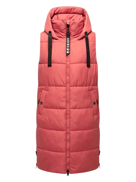 Navahoo dames lange bodywarmer Schnuffelchen – Warm & Stijlvol met Capuchon