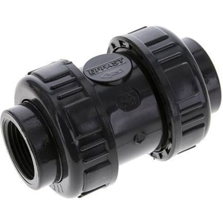 PVC Terugslagklep Rp 1'' 0.012-16bar (0.17-232psi)
