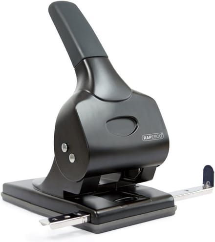 Tweegats Perforator Zware Last Aluminium 65 Vel Ponscapaciteit Zwart