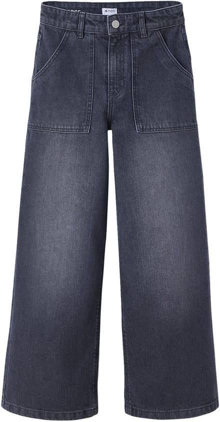 Jonen Wijde jeans met timmermanszakken voor meisjes JONEN