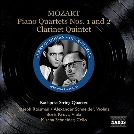 Benny Goodman, George Szell, Budapest String Quartet - Mozart: Piano Quartets Nos.1 & 2 (CD)