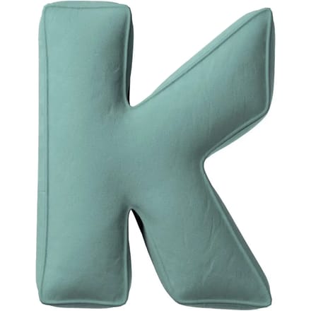 Kussen letter k Yellow Tipi Posh Velvet