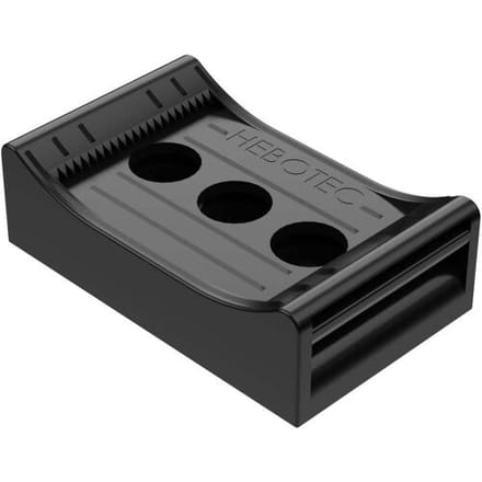 Hebotec KBS 20 - 100 Klittenband sokkel Om te schroeven Zwart 1 stuk(s)