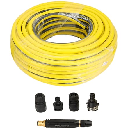Autowasslang Mondstuk Set Hoge Druk Multifunctionele Directe Spray Autowassproeier met 2m yellow