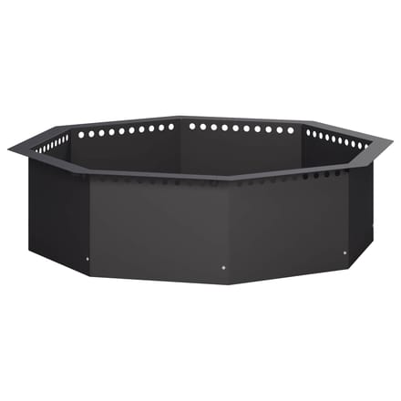 vidaXL - Vuurschaal - Ring - Zwart - 90 - x - 90 - x - 25 - cm - Staal