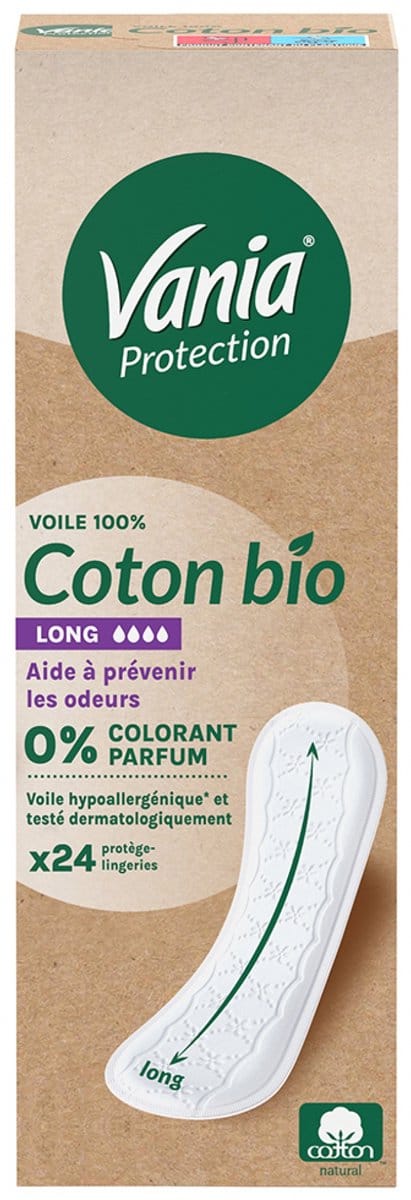 Vania Protection Coton Bio Long 24 Lingeriebeschermers