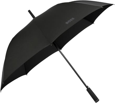 HUGO BOSS Paraplu Double B Umbrella Black Zwart