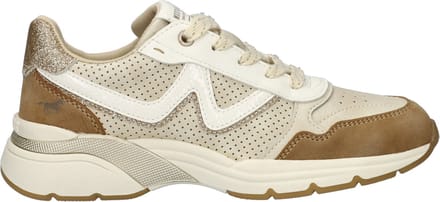 Mustang dames sneaker - Beige wit - Maat 39