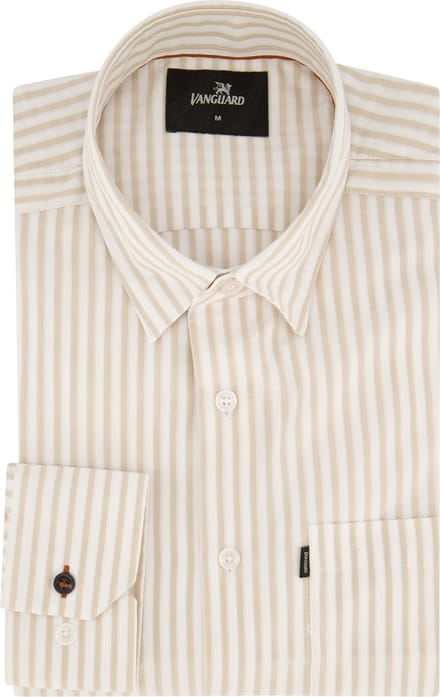 Vanguard casual overhemd beige
