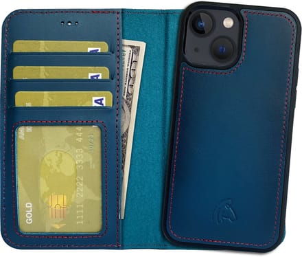 Pulledro geschikt voor iPhone 14 Plus lederen Uitneembare BookCase hoesje - Reȸlue