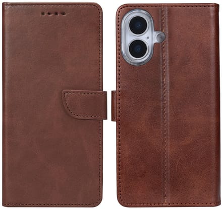 Rixus Bookcase For Apple iPhone 17 Brown