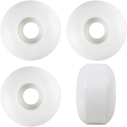Skateboard Wielen - Trick Wielen - Tricks Uitvoeren - Inclusief Lagers - 52mm Diameter - Wit