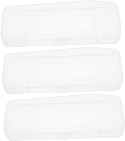 Opbergdozen met Deksel - Scheerhouder Set - Persoonlijke Verzorging - Transparant Ontwerp - 3 Stuks - Transparant