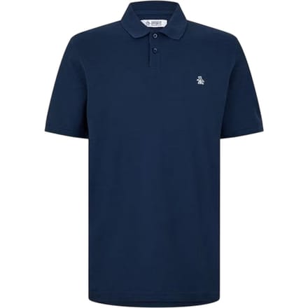 Original Penguin Heren Geborduurd Logo Poloshirt (Yale Blauw)