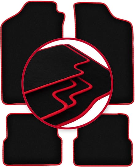 CARLUX-RED automatten voor: Volkswagen Golf II hatchback (1983-1992)