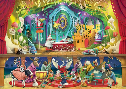 Ravensburger puzzel Sneeuwwitje en de 7 dwergen - 1000 stukjes legpuzzel.