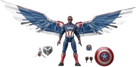 Superhelden Actiefiguur met Beweegbare Vleugels en Schild