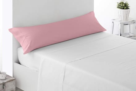 Famanu – Kussensloop van 100% geborstelde microvezel aan beide kanten open anti pelling. . Bed 90. Roze