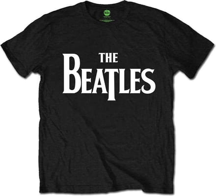 The Beatles - Drop T Logo Heren T-shirt - M - Zwart