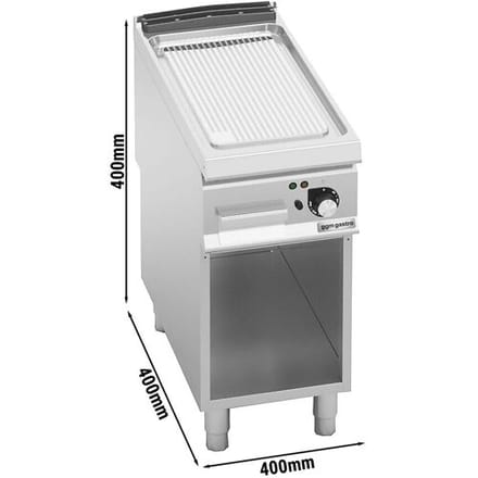 GGM Gastro Elektro Bratplatte - 6,6 kW - Gerillt