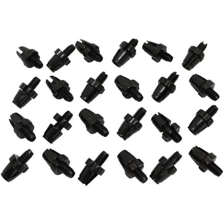 Zakje met 25 fietskabelspanners met gleuf, aluminium P2R M10
