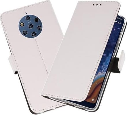 Bestcases Pasjeshouder Telefoonhoesje Nokia 9 PureView - Wit