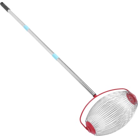 Rollende Notenverzamelaar Roestvrij Staal 44,7 Inch 3 Secties Multifunctionele Eikel Opraaproller voor Pecannoten Walnoten Buiten white