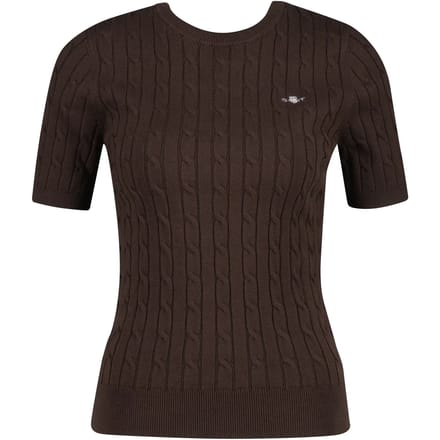Korte mouwen stretch trui dames Gant