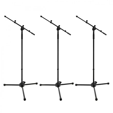 G4M Telescopische Boommicrofoonstandaard, 3 Stuks