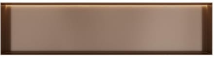 Hotbath &More Inbouwnis - 30 x 120 x 10 cm - Frameless - met LED-verlichting - Tuscan Bronze
