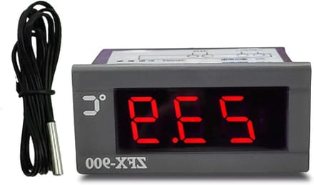 Intelligente digitale temperatuurweergave voor vriezer en koelkast - Compacte embedded thermometer met nauwkeurige metingen