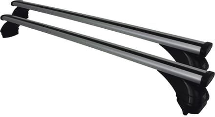Dakdragers geschikt voor de Jeep Compass vanaf 2017 met fixpoints - Aluminium - Hoog laadvermogen 100kg - Wingbar Grijs - Merk Farad